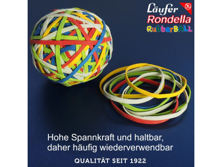 Läufer Bracelets élastiques RONDELLA Rubberball en sachet -