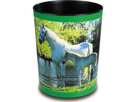 Läufer Corbeille à papier 'cheval et poulain au lac'