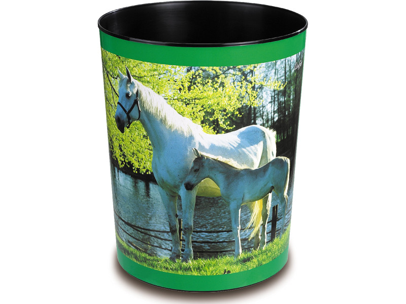 Läufer Corbeille à papier 'cheval et poulain au lac'