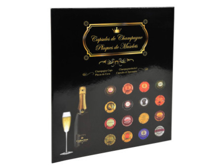 EXACOMPTA Album pour capsules de champagne, noir