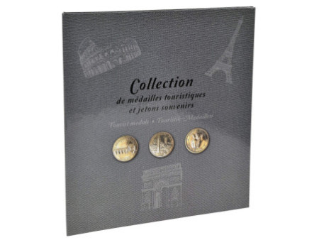 EXACOMPTA Album pour 50 médailles touristiques, gris