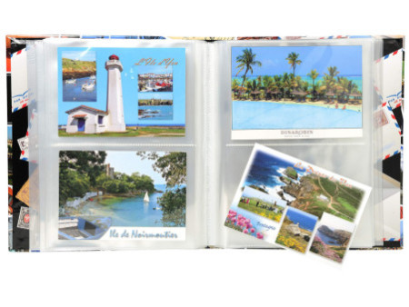EXACOMPTA Album pour 200 cartes postales, 200 x 255 mm