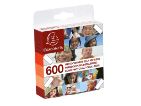EXACOMPTA Coins pour photos, transparent, autocollant