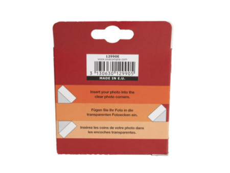 EXACOMPTA Coins pour photos, transparent, autocollant