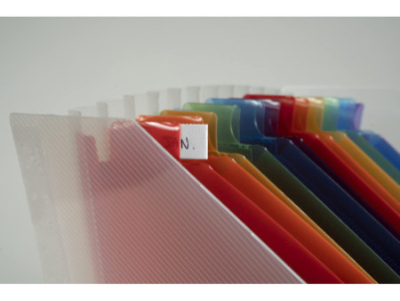 EXACOMPTA Trieur de bureau Crystal, 12 compartiments