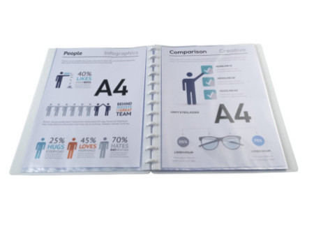 EXACOMPTA Protège-documents, A4, 30 pochettes, blanc