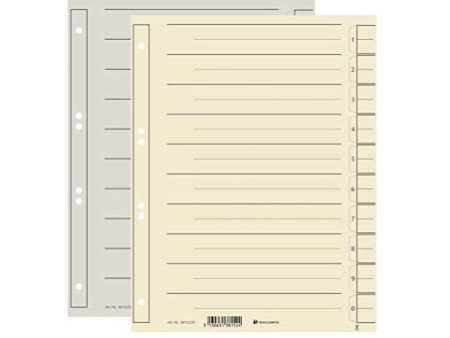 EXACOMPTA Intercalaires, A4 extra large, chamois