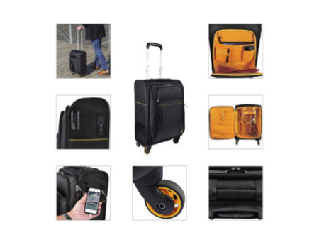 EXACOMPTA Trolley de voyage EXACTIVE, polyester, noir
