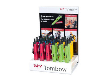 TOMBOW Stylo à bille rétractable 'AirPress Pen', présentoir