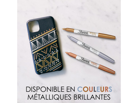 Sharpie Marqueur permanent métallisé, carte blister de 3