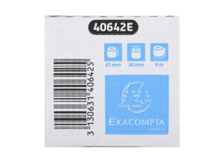 EXACOMPTA Bobine thermique pour caisse, 57 mm x 9 m