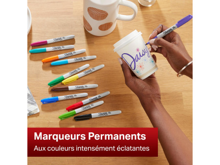 Sharpie Marqueur permanent FINE, blister de 18