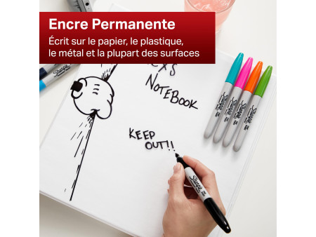 Sharpie Marqueur permanent FINE, blister de 18