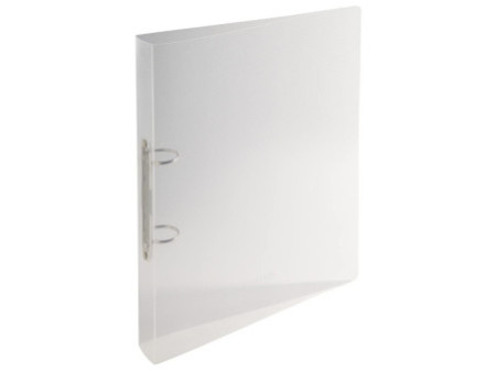 EXACOMPTA Classeur semi-rigide PP, 2 anneaux, A4+, cristal