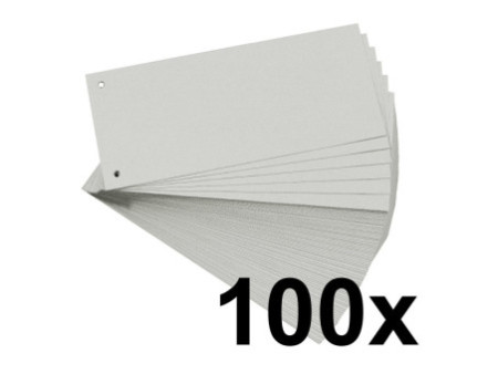 EXACOMPTA Intercalaires Premium, 105 x 240 mm, gris
