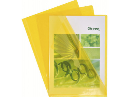 EXACOMPTA Pochette coin, A4, PVC 0,13 mm, jaune