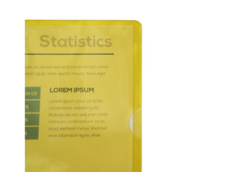 EXACOMPTA Pochette coin, A4, PVC 0,13 mm, jaune