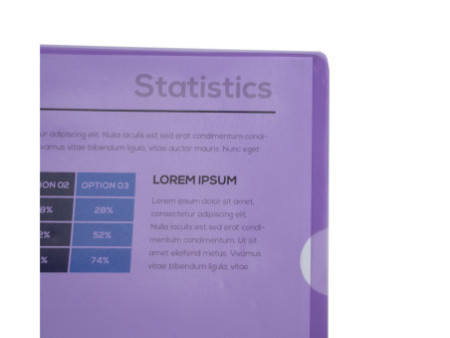 EXACOMPTA Pochette coin, A4, PVC 0,13 mm, violet