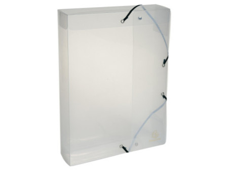 EXACOMPTA Boîte de classement Crystal, A4, PP, cristal