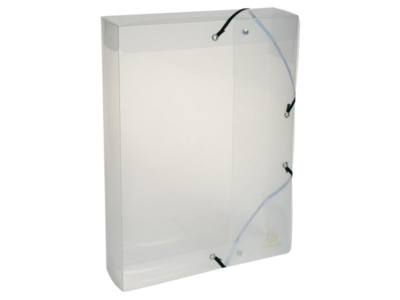 EXACOMPTA Boîte de classement Crystal, A4, PP, cristal