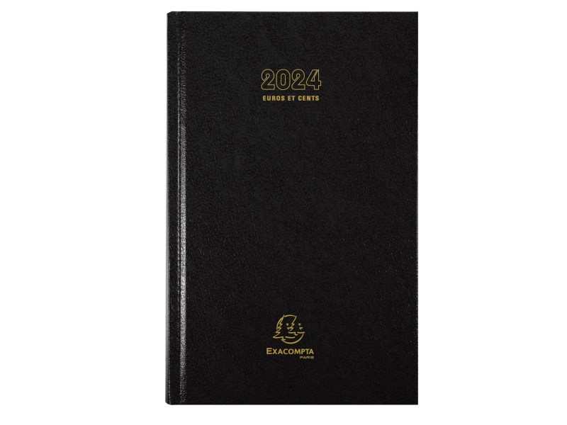 EXACOMPTA Agenda Carré Euro/Cents, 135 x 210 mm, 2026, noir