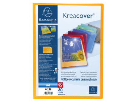 EXACOMPTA Protège-documents Kreacover, A4, PP, assorti