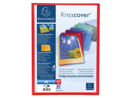 EXACOMPTA Protège-documents Kreacover, A4, PP, assorti
