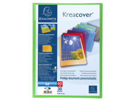 EXACOMPTA Protège-documents Kreacover, A4, PP, assorti