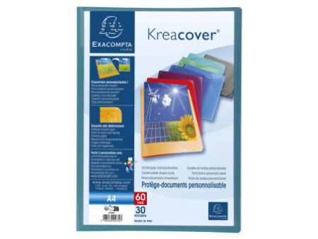 EXACOMPTA Protège-documents Kreacover, A4, PP, assorti
