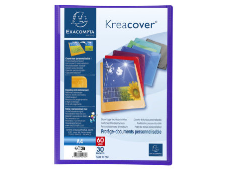 EXACOMPTA Protège-documents Kreacover, A4, PP, assorti