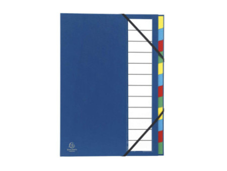 EXACOMPTA Trieur Harmonika, PP, 12 compartiments, assorti