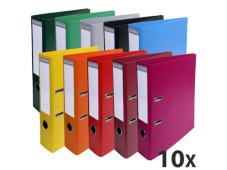 EXACOMPTA Classeur à levier PVC Premium, A4, 70 mm, assorti