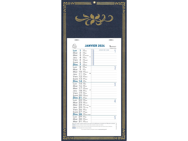 EXACOMPTA Calendrier mural, 155 x 285 mm, fond Skytos, 2026