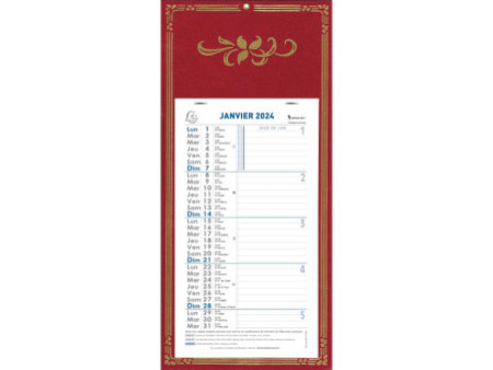EXACOMPTA Calendrier mural, 155 x 285 mm, fond Skytos, 2026