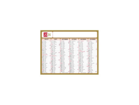 EXACOMPTA Calendrier tricolore neutre, 170 x 130 mm, 2026