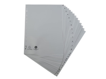 EXACOMPTA Intercalaires en plastique, A-Z, A4, 26 touches