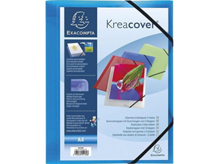 EXACOMPTA Chemise à élastiques Kreacover, PP, A4, assorti