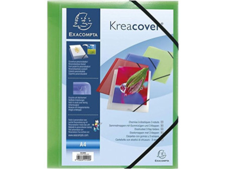 EXACOMPTA Chemise à élastiques Kreacover, PP, A4, assorti
