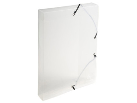 EXACOMPTA Boîte de classement Crystal, PP, 40 mm, assorti