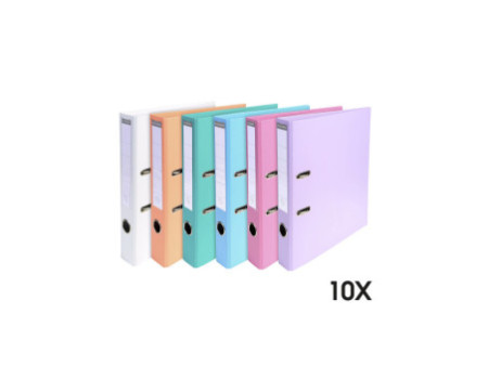 EXACOMPTA Classeur à levier PVC Premium, A4, 50 mm, assorti