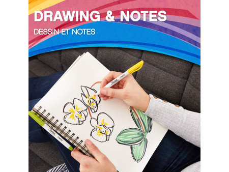 Sharpie Marqueur créatif S-NOTE, carte blister de 12