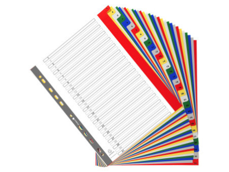 EXACOMPTA Intercalaires à chiffre, 1-31, A4+, 31 touches