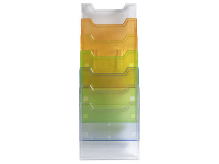 EXACOMPTA Porte-brochures de table, A4 portrait, transparent
