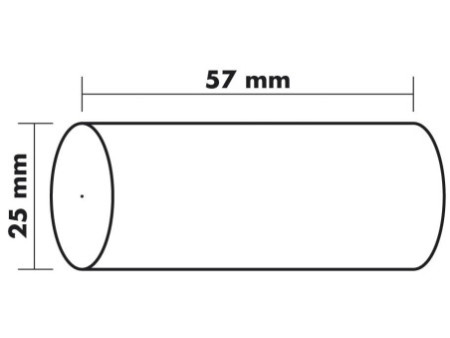 EXACOMPTA Bobine pour caisse, 57 mm x 6,5 mm, extra blanc