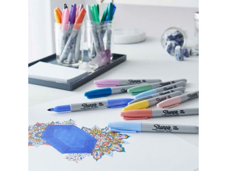 Sharpie Marqueur permanent FINE MYSTIC GEMS, blister de 12