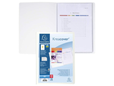 EXACOMPTA Protège-documents Kreacover, A4, 10 pochettes
