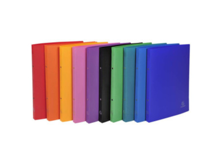 EXACOMPTA Classeur souple, PP, 2 anneaux, A4, assorti