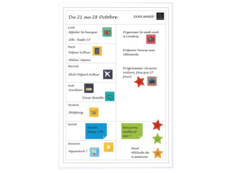 EXACOMPTA Planning magnétique Perso Exaplanner