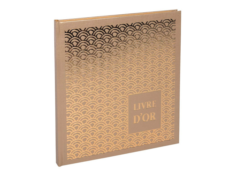 EXACOMPTA Livre d'Or Palmyre, 210 x 190 mm, or/nude
