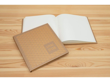 EXACOMPTA Livre d'Or Palmyre, 210 x 190 mm, or/nude
